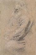 Peter Paul Rubens Sitting  old man painting